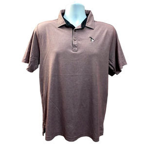 Travis Mathew Mens Polo Shirt Collared Short Sleeve Purple Pima Cotton Blend M